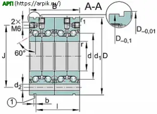 Схема ZKLF40100-XL-2RS
