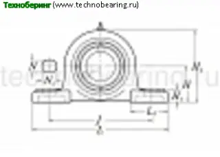 Эскиз Подшипник UCP209